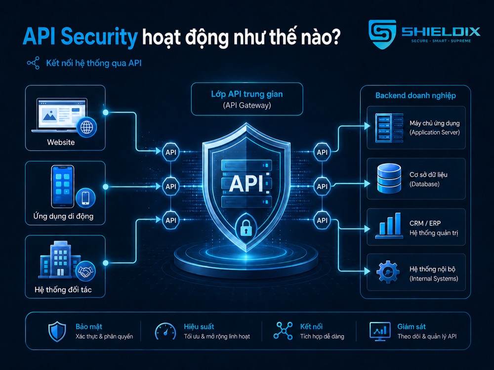 Mô hình API kết nối website, ứng dụng doanh nghiệp và hệ thống đối tác