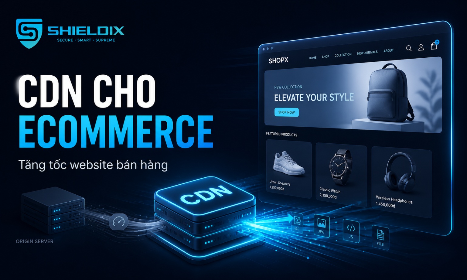 CDN cho Ecommerce giúp tăng tốc website bán hàng