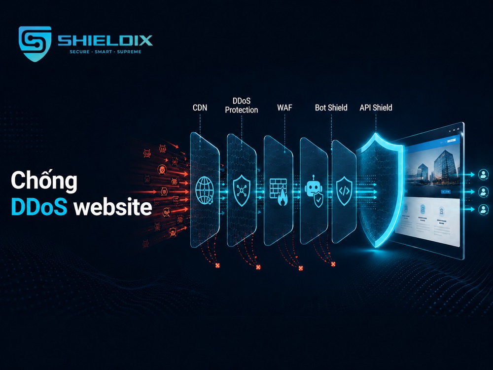 Chống DDoS website bằng giải pháp bảo vệ nhiều lớp