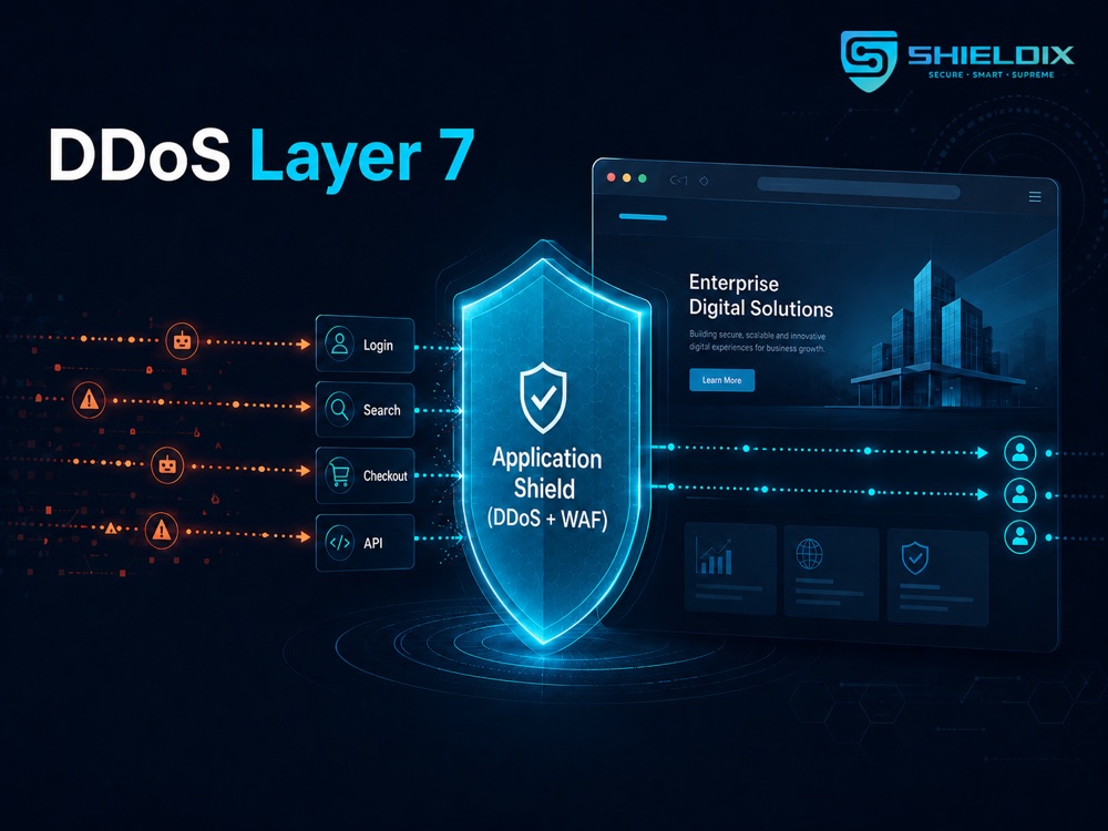 DDoS Layer 7 tác động đến tầng ứng dụng và được lọc trước khi vào website
