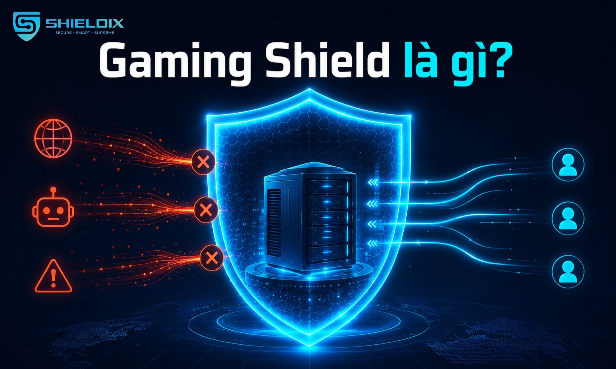Gaming Shield bảo vệ server game và gateway game trước DDoS, bot tự động và traffic bất thường